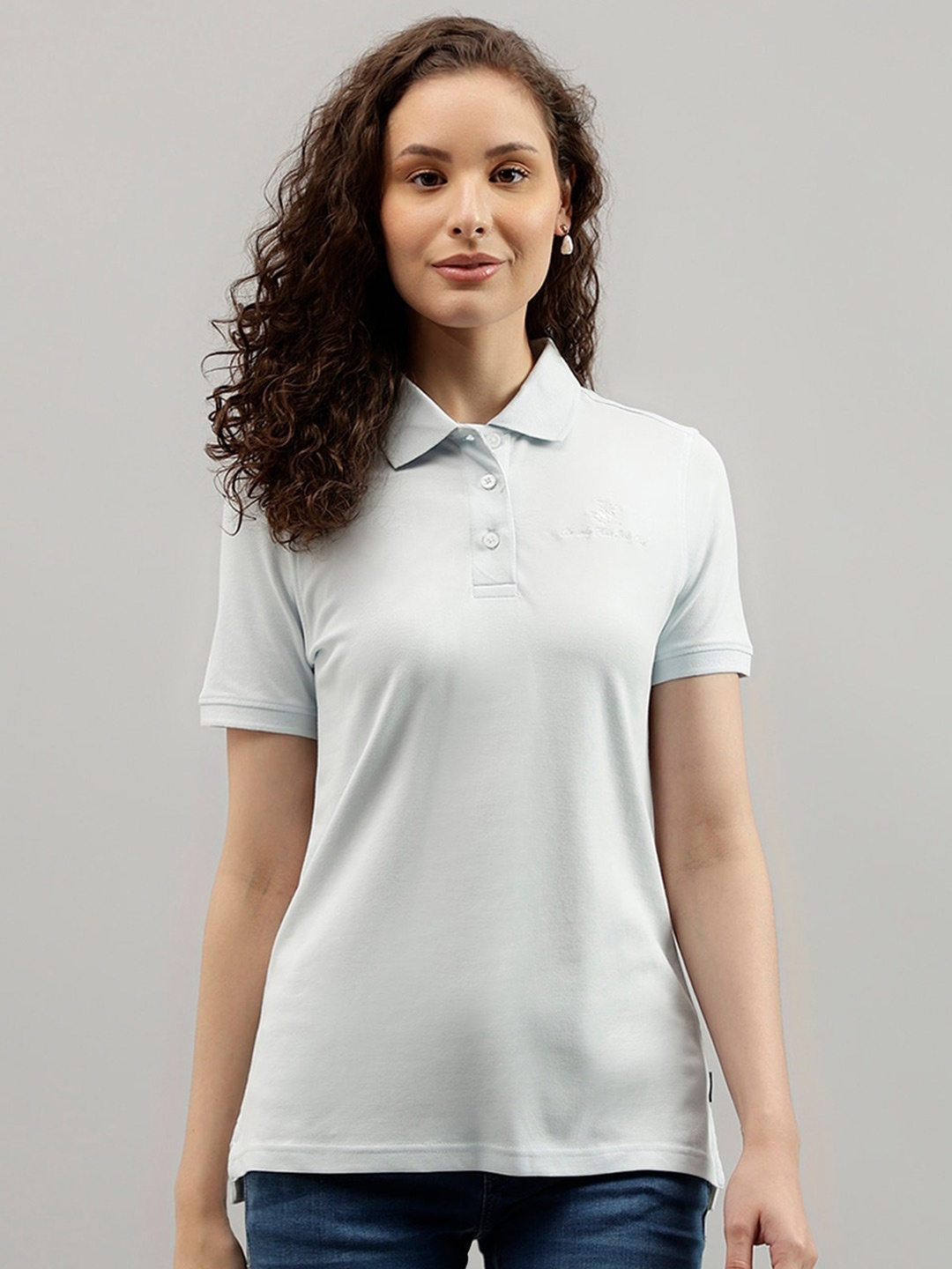 

Beverly Hills Polo Club Polo Collar Cotton T-shirt, Blue