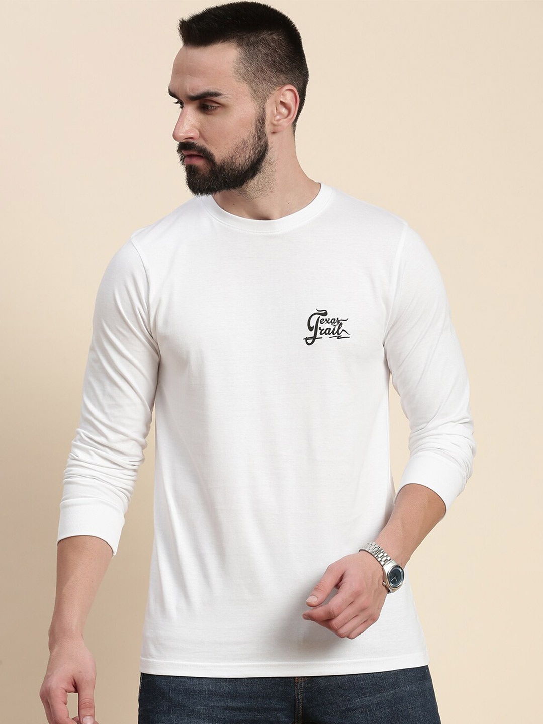 

DILLINGER Typographic Printed Pure Cotton T-shirt, White