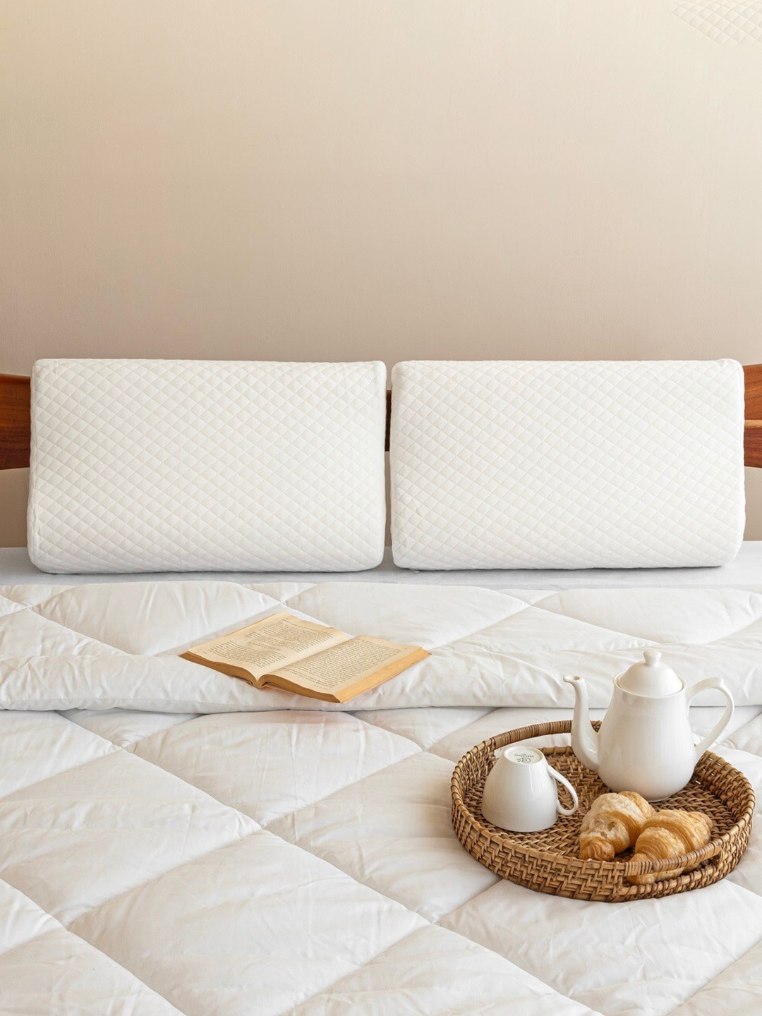 

HOMEMONDE White Orthopedic Memory Soft Pillows