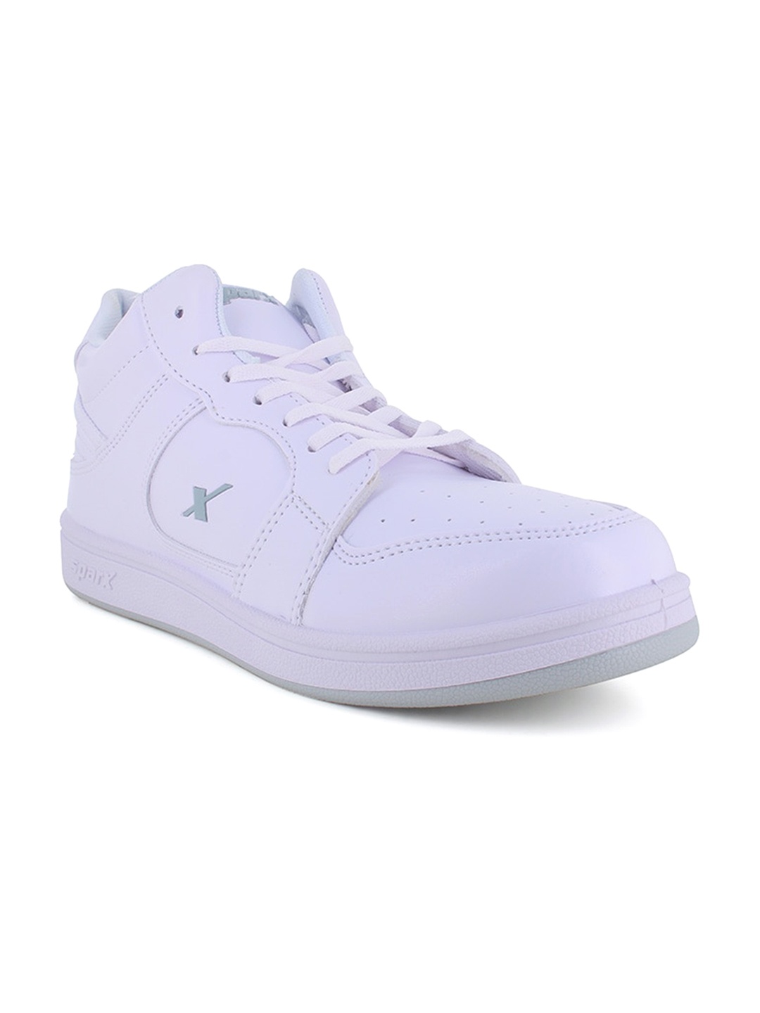 

Sparx Men Perforated Lace-Up Sneakers, White