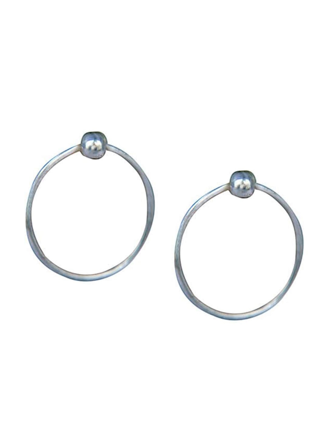 

Abhooshan 92.5 Sterling Silver Hoop Earrings