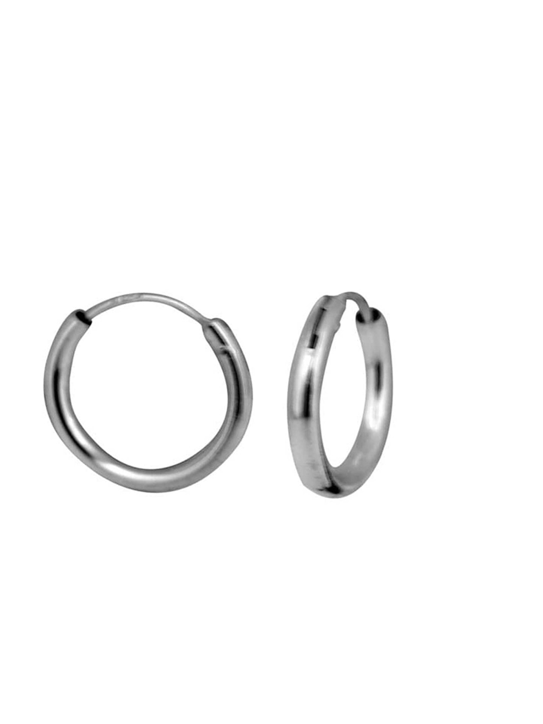 

Abhooshan 92.5 Sterling Silver Contemporary Hoop Earrings