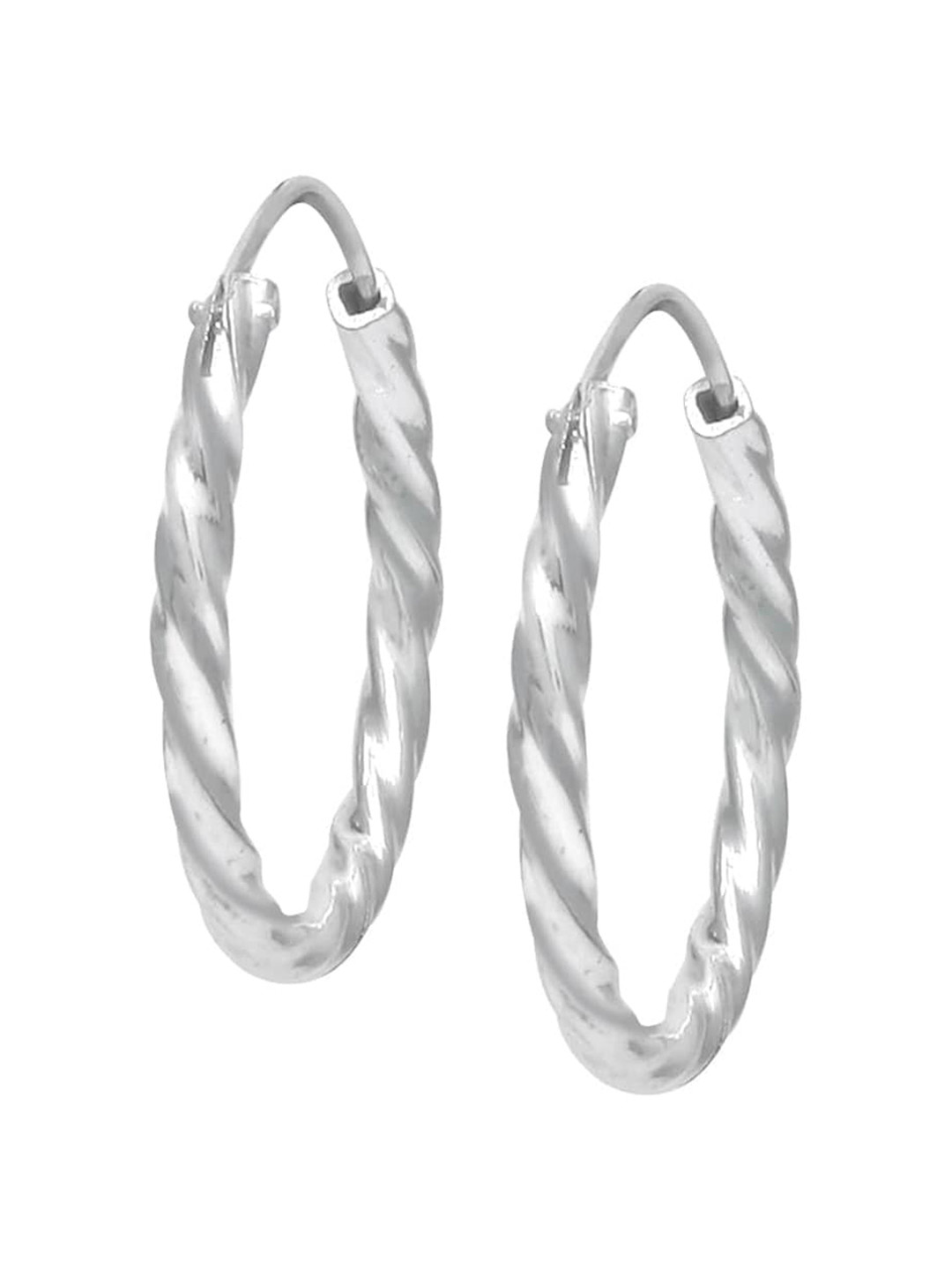 

Abhooshan Sterling Silver Circular Hoop Earrings