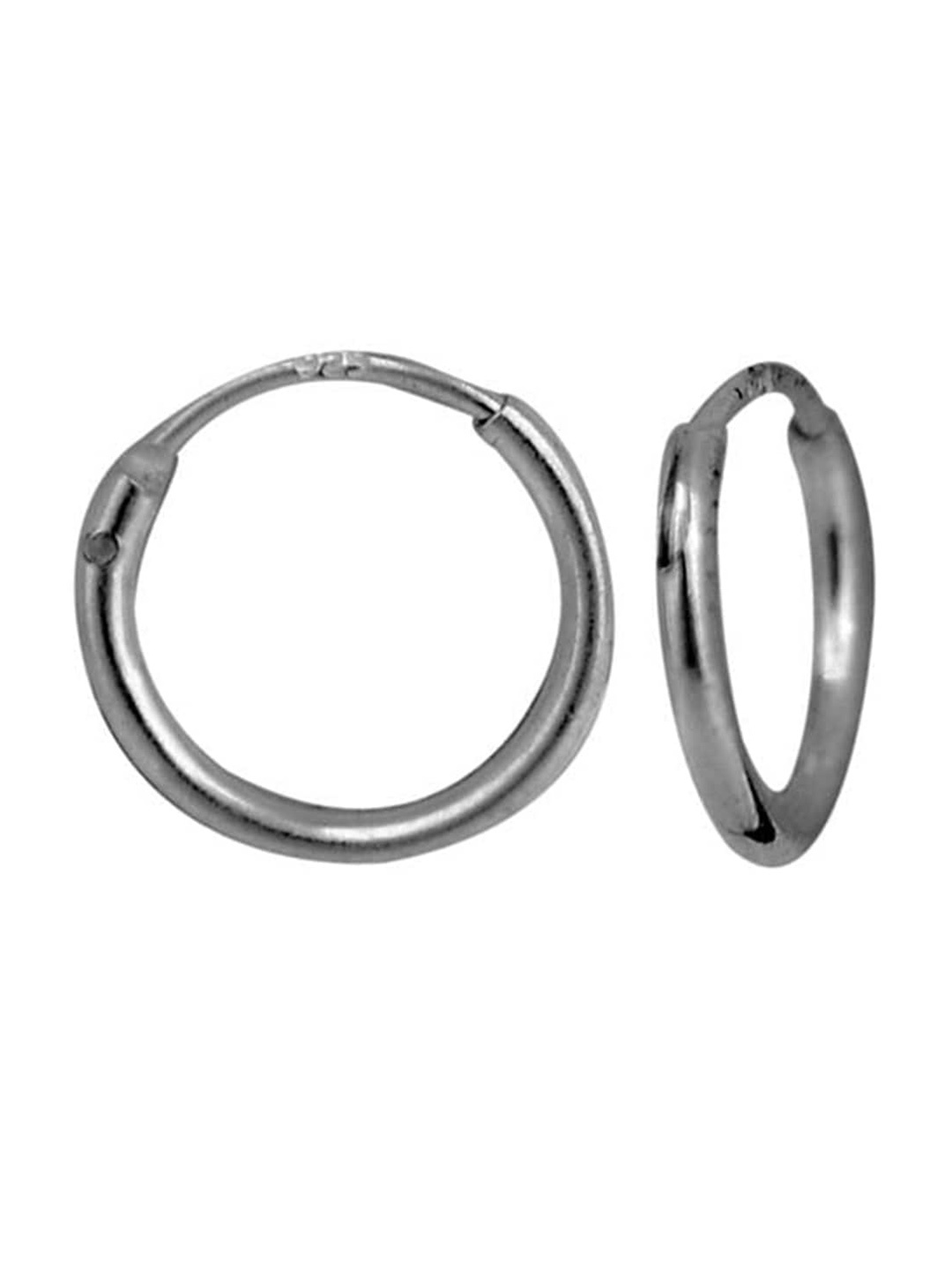 

Abhooshan 92.5 Sterling Silver Contemporary Hoop Earrings