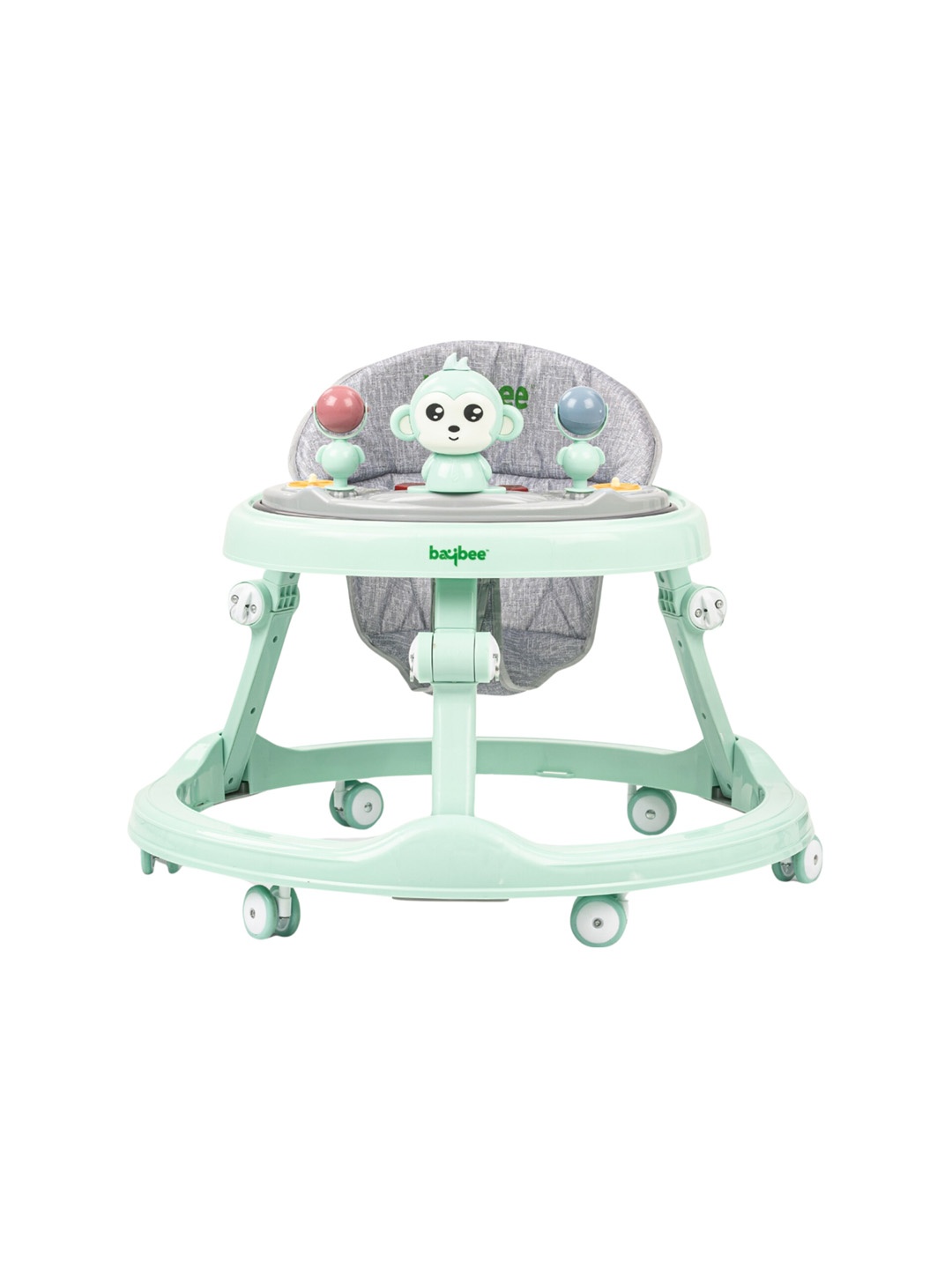 

BAYBEE Infants Round Walker With 4 Seat Height, Green