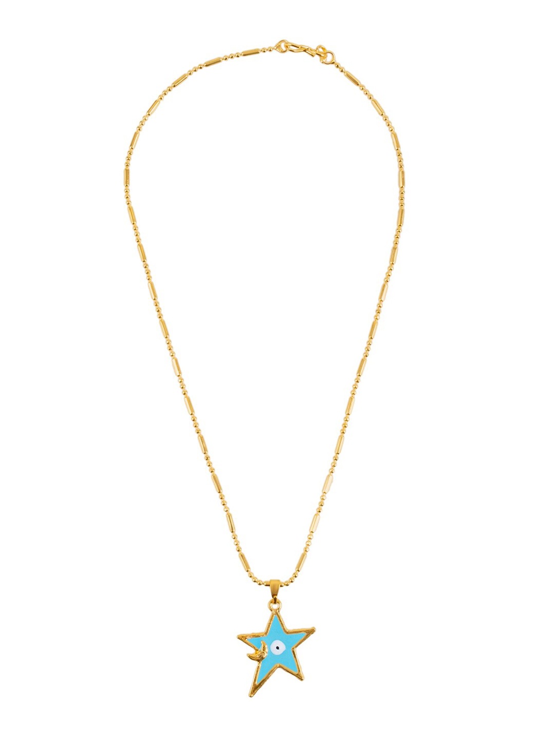 

Shining Jewel - By Shivansh Gold Plated & Evil Eye Charm Pendant