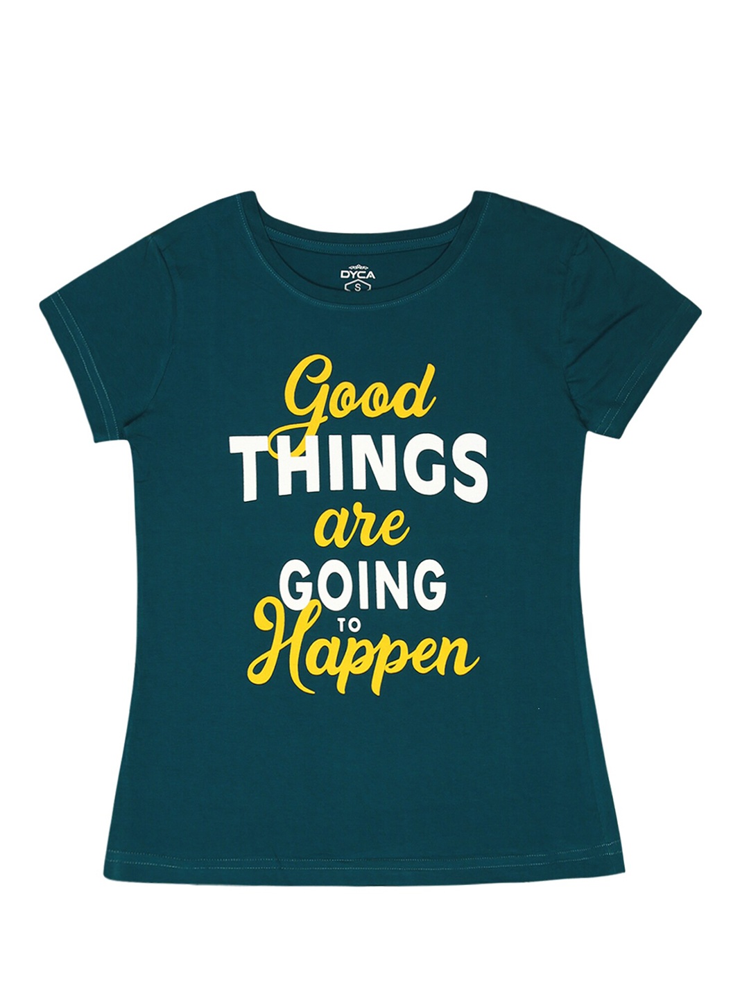 

DYCA Typography Printed T-shirt, Blue
