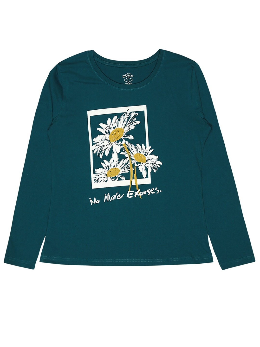 

DYCA Graphic Printed Cotton T-shirt, Blue
