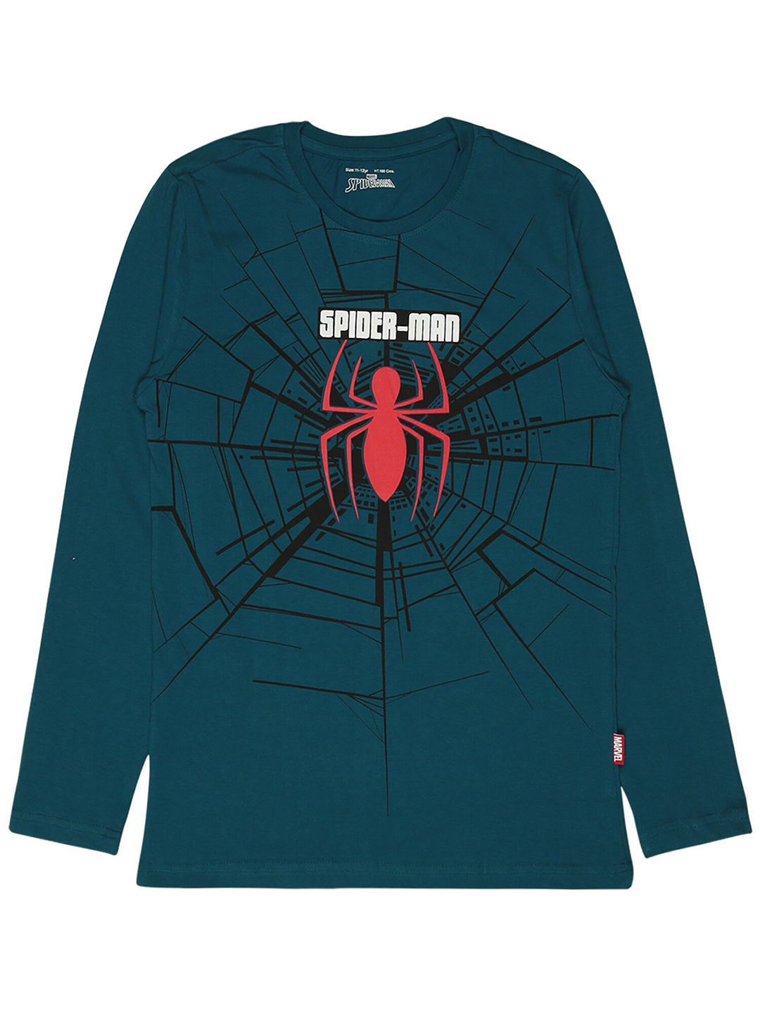 Bodycare Boys Spiderman Printed Cotton T-shirt, Blue