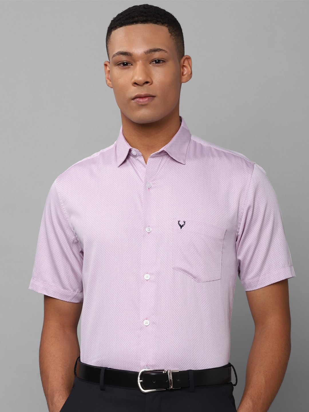 

Allen Solly Micro Ditsy Printed Slim Fit Cotton Formal Shirt, Purple
