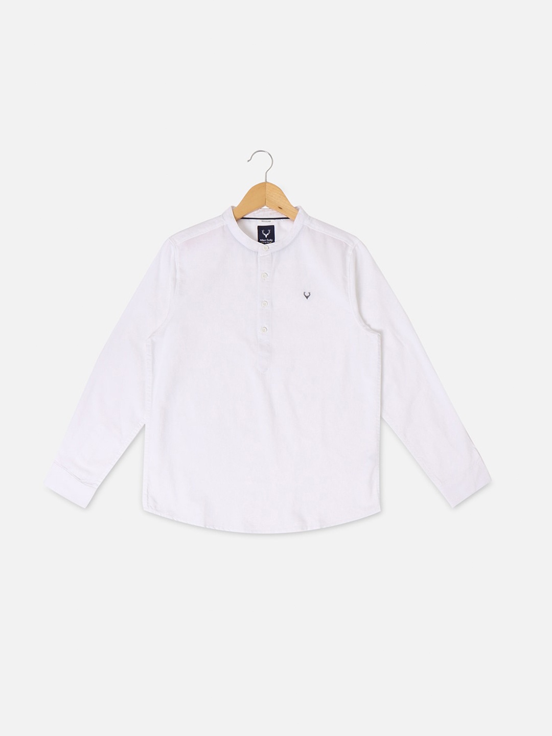 

Allen Solly Junior Boys Slim Fit Opaque Casual Shirt, White