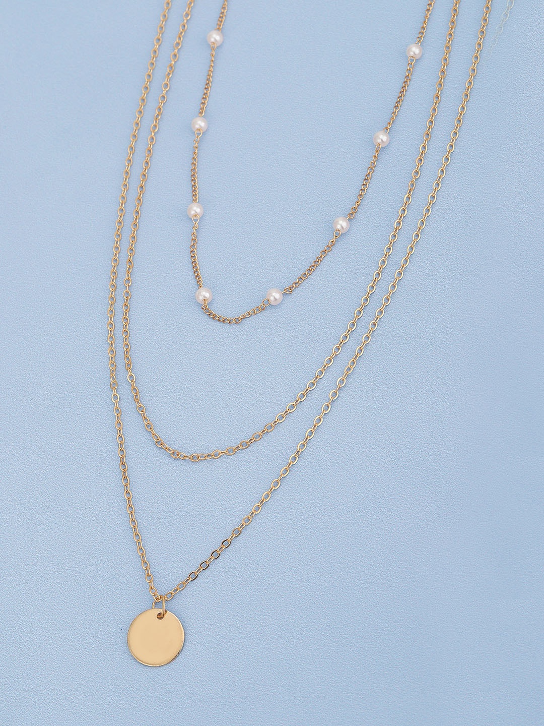 

Carlton London Set of 2 Gold-Plated Pearl Layered Necklace