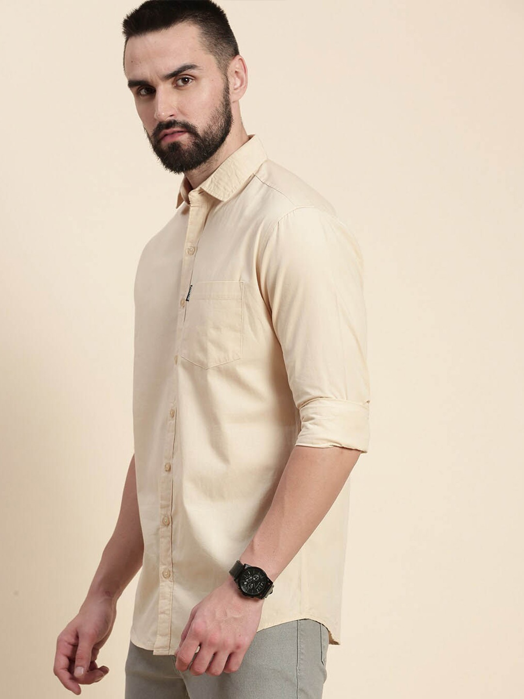 

DILLINGER Pure Cotton Casual Shirt, Off white