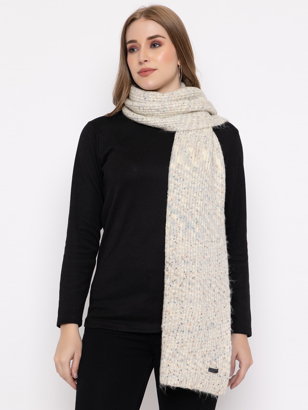 

513 Self Textured Mufflers, Off white