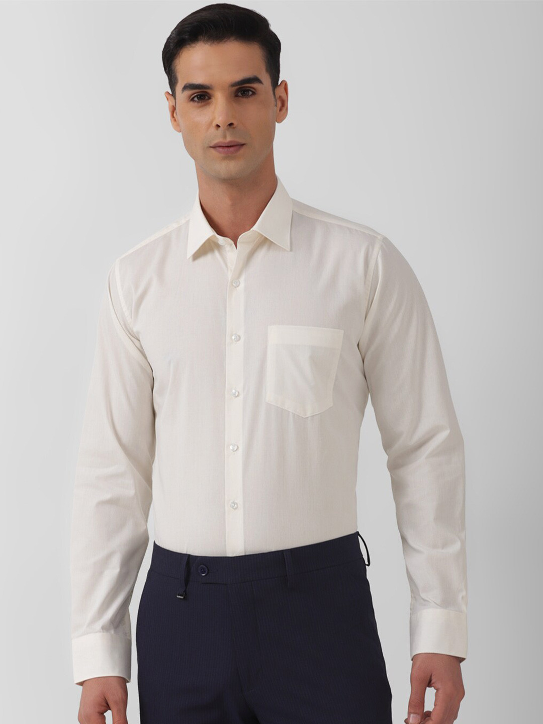 

Van Heusen Slim Fit Pure Cotton Formal Shirt, Cream