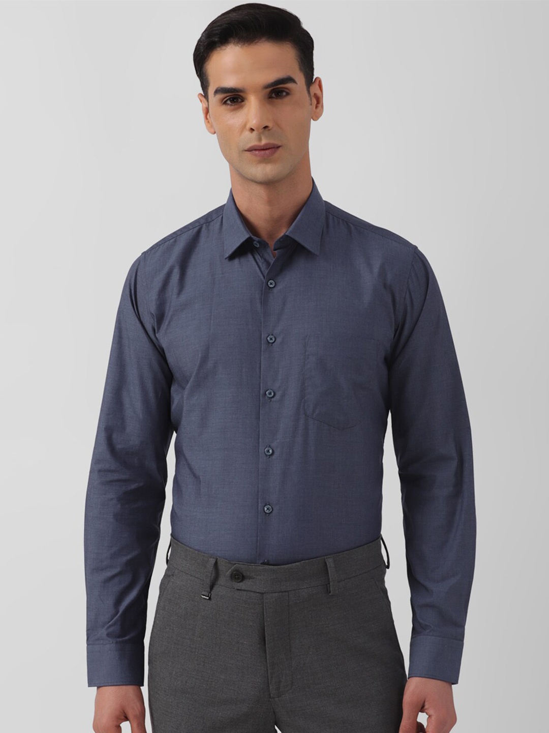 

Van Heusen Slim Fit Pure Cotton Formal Shirt, Blue