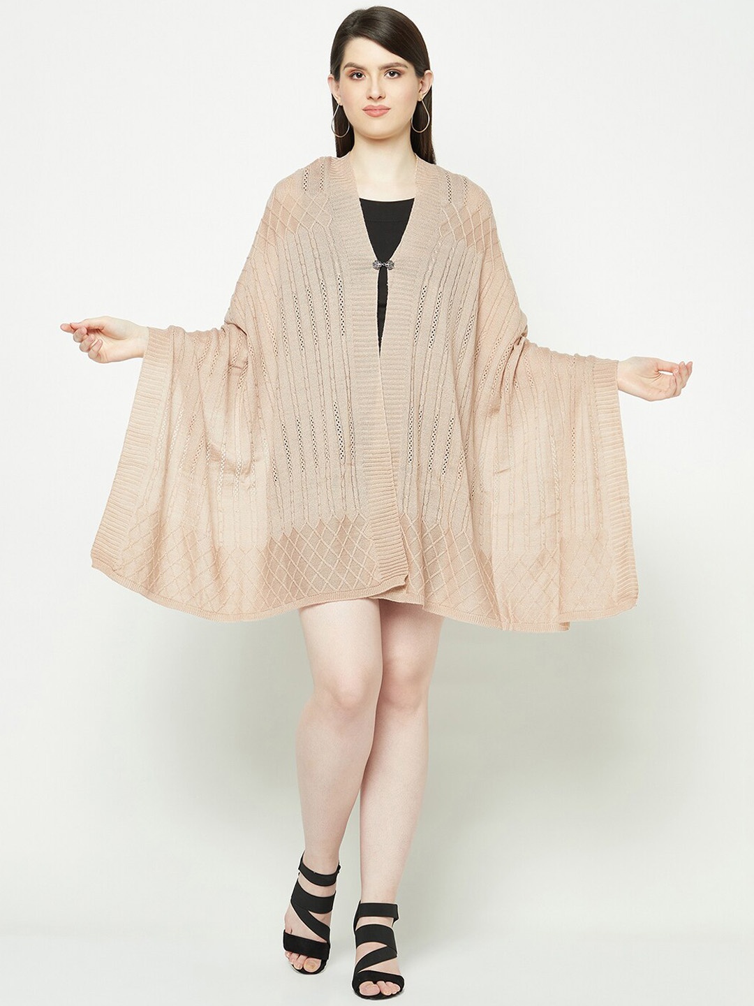 

Knitstudio Knitted Acrylic Stole, Rose