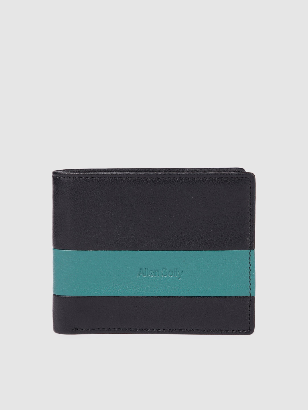 

Allen Solly Men Leather Two Fold Wallet, Black