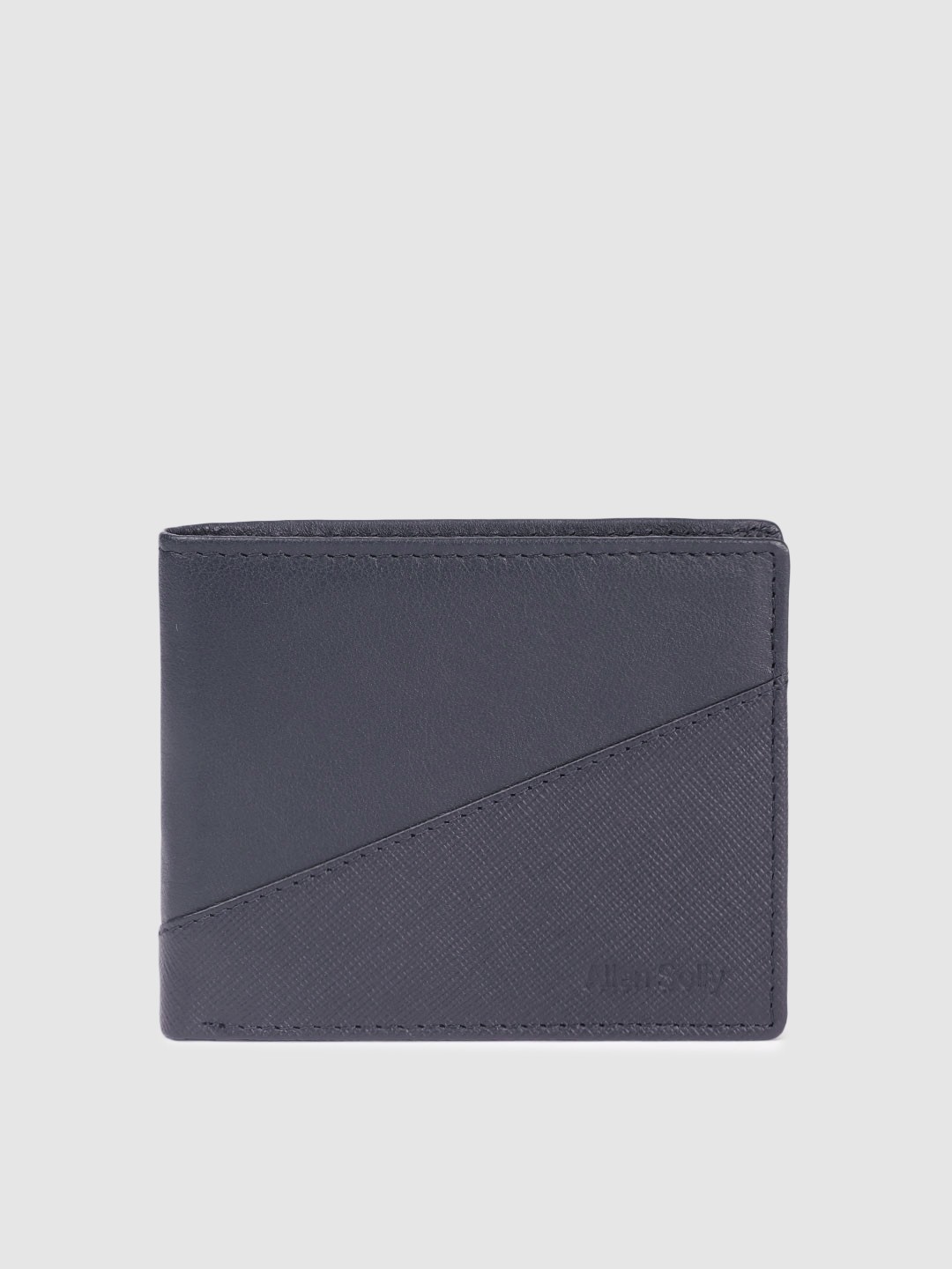 

Allen Solly Men Leather Two Fold Wallet, Navy blue