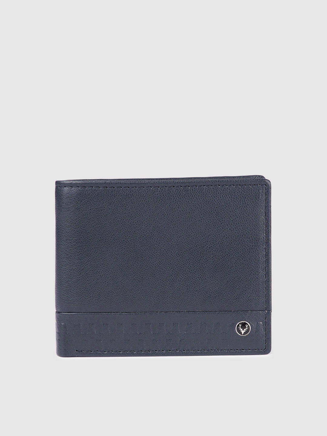 

Allen Solly Men Leather Two Fold Wallet, Navy blue