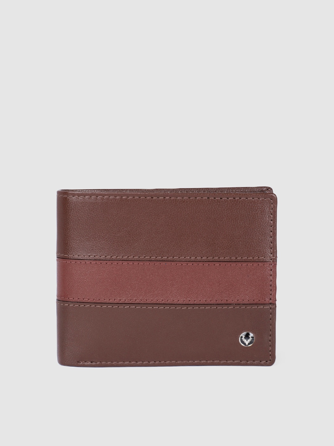 

Allen Solly Men Leather Two Fold Wallet, Maroon