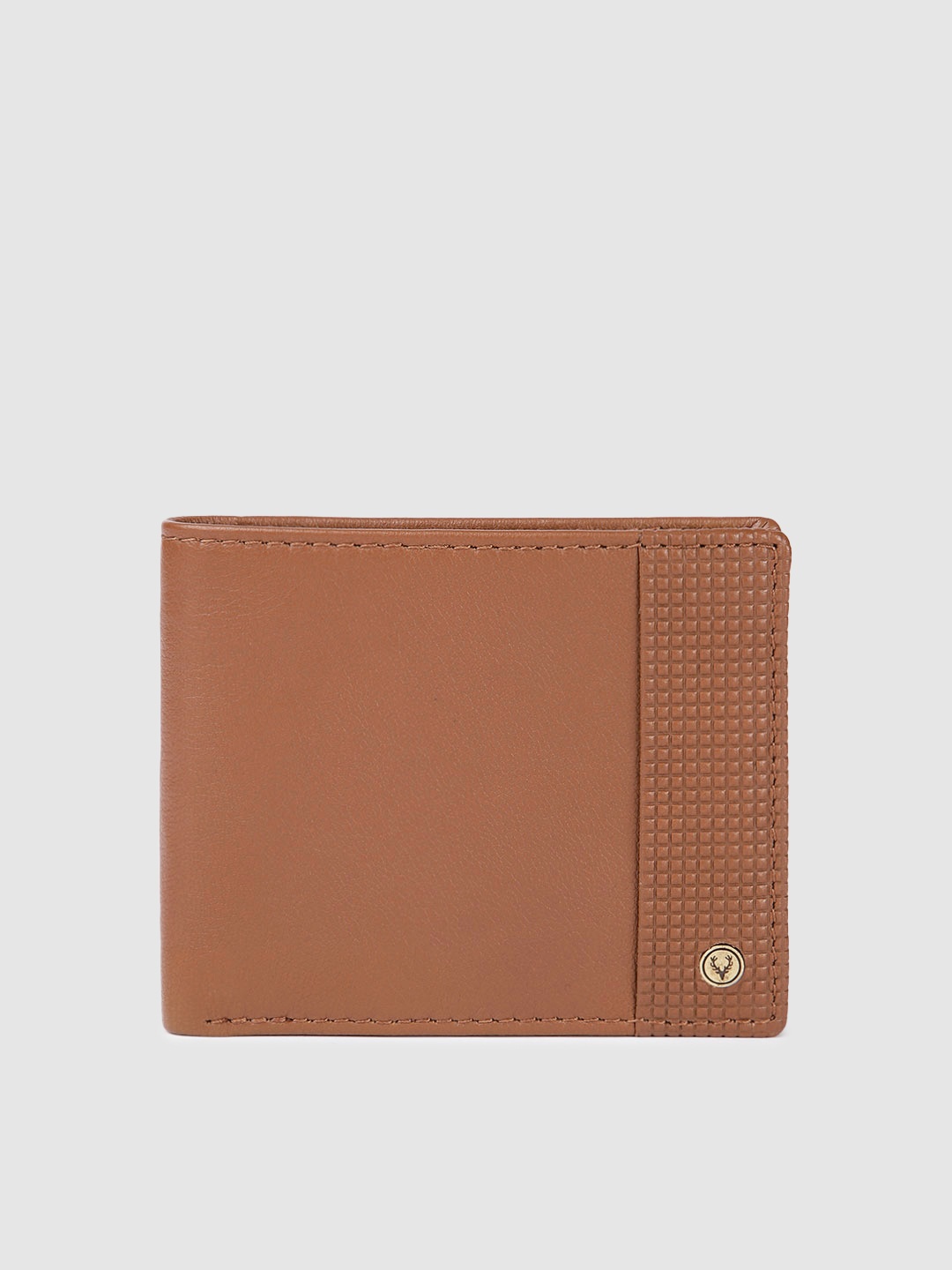 

Allen Solly Men Leather Two Fold Wallet, Tan