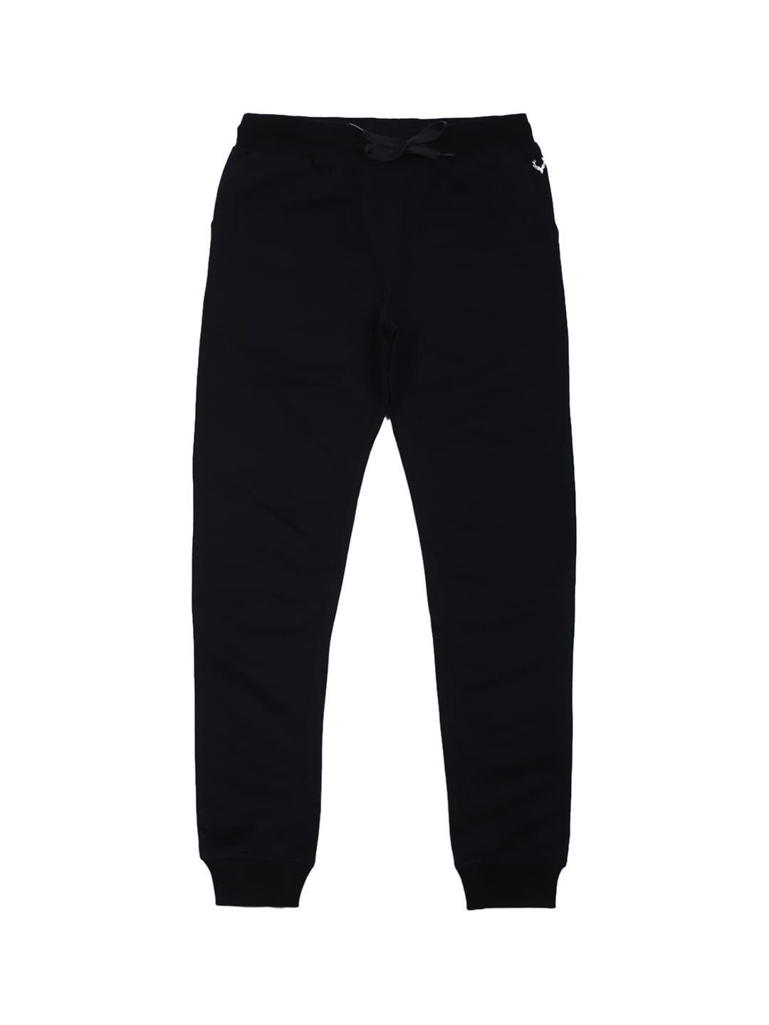 

Allen Solly Junior Boys Mid-Rise Flat-Front Cotton Joggers Trousers, Black