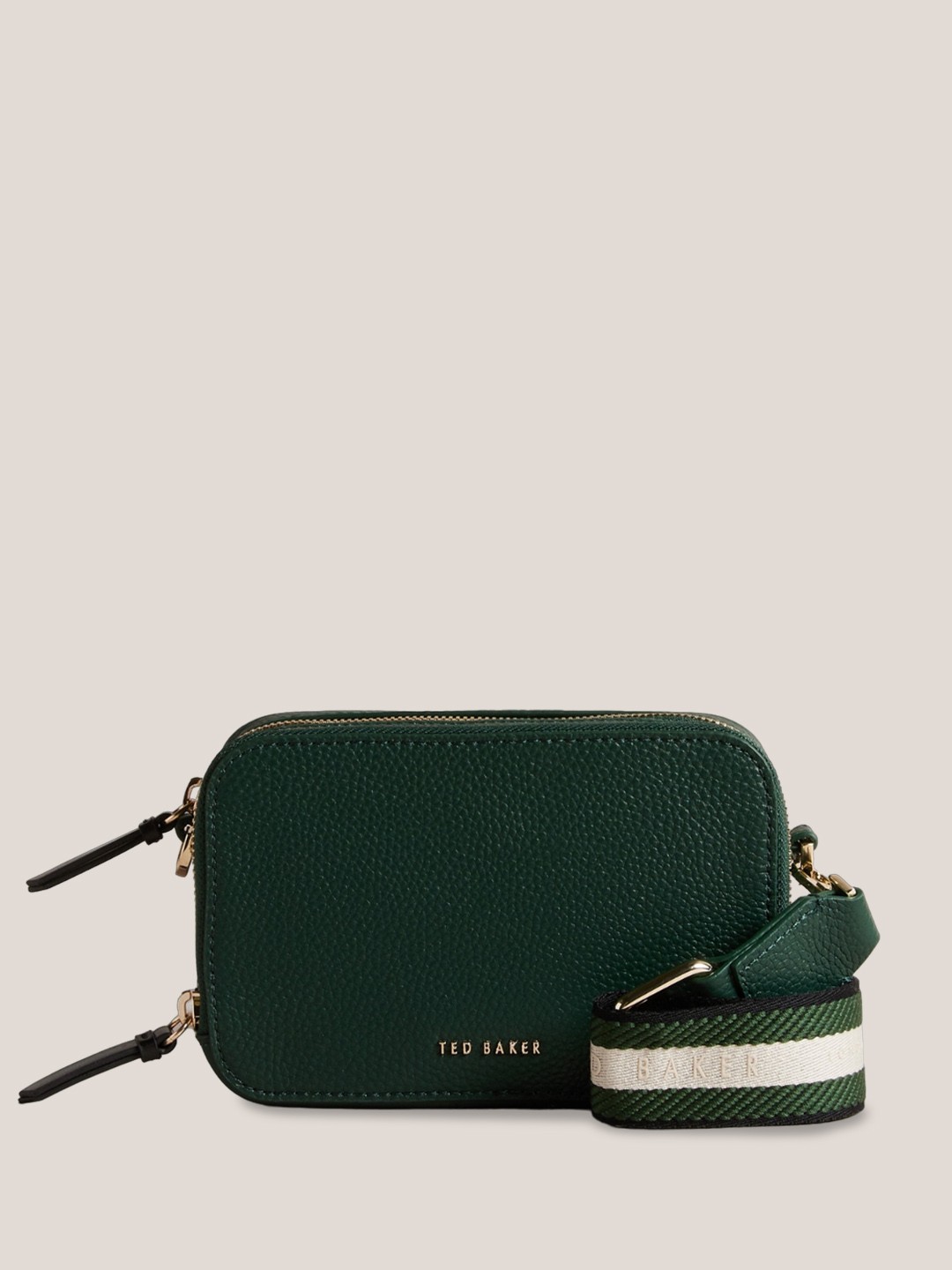 

Ted Baker Textured Leather Structured Sling Bag, Green