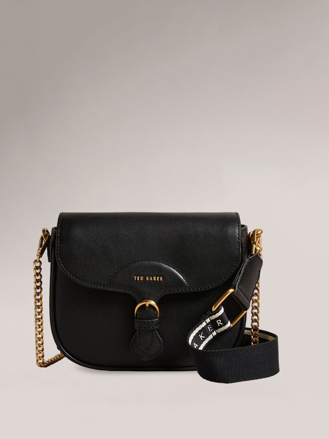 

Ted Baker Leather Structured Sling Bag, Black