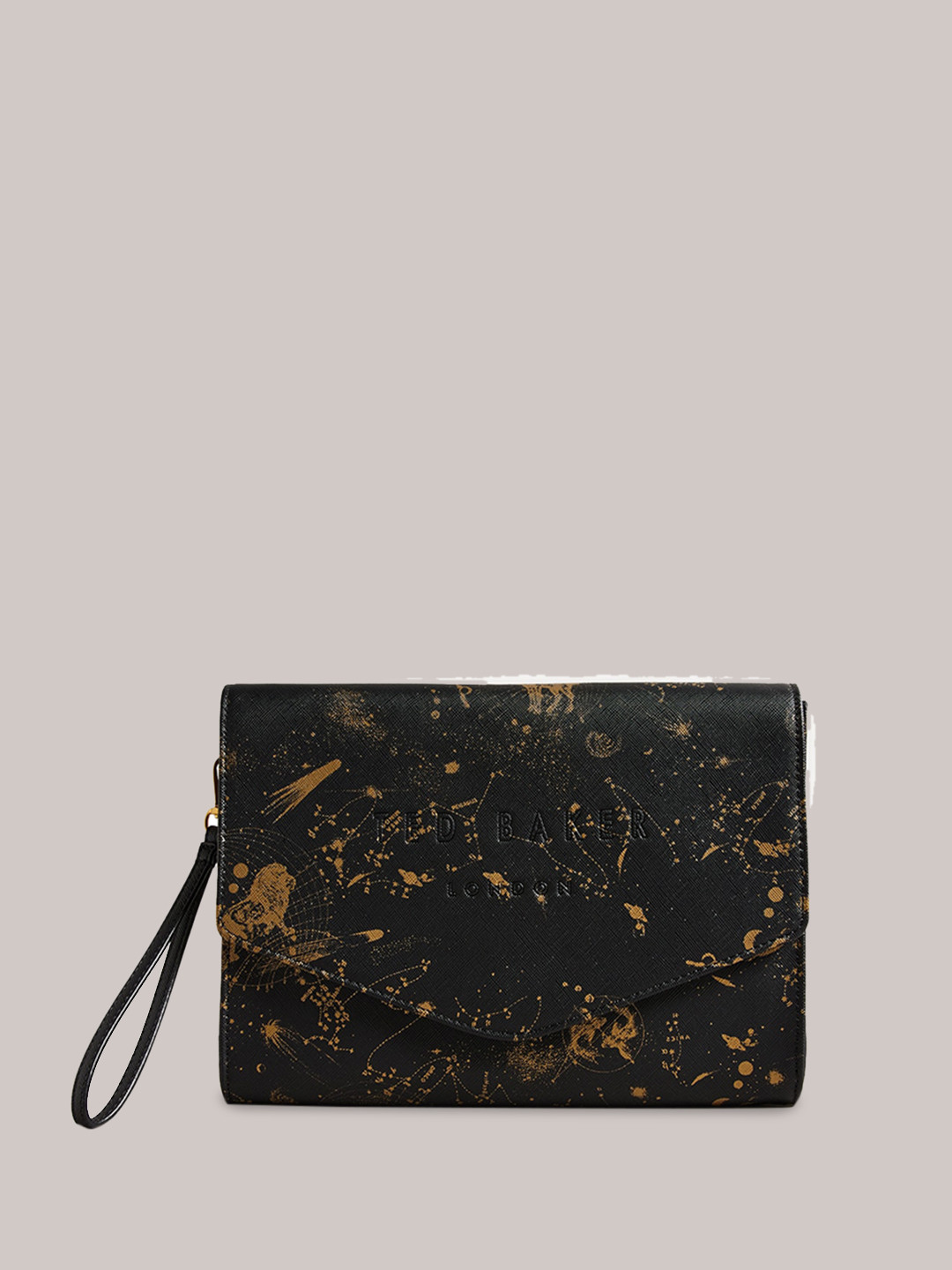 

Ted Baker Abstract Printed Structured Sling Bag, Black