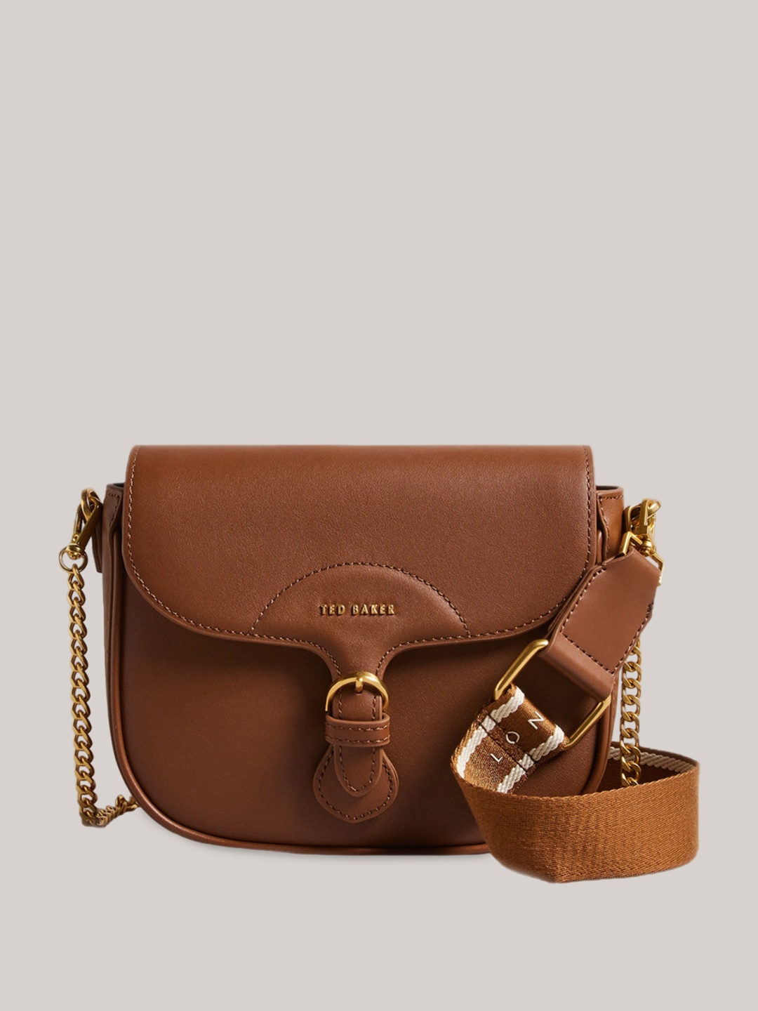 

Ted Baker Leather Structured Sling Bag, Brown