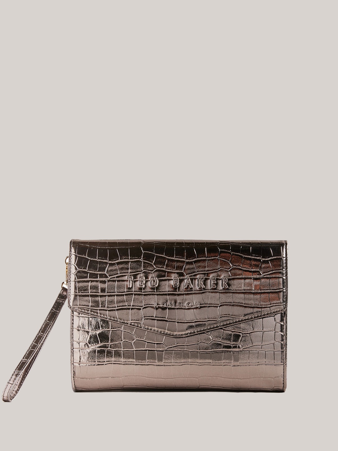 

Ted Baker Textured PU Structured Sling Bag, Metallic
