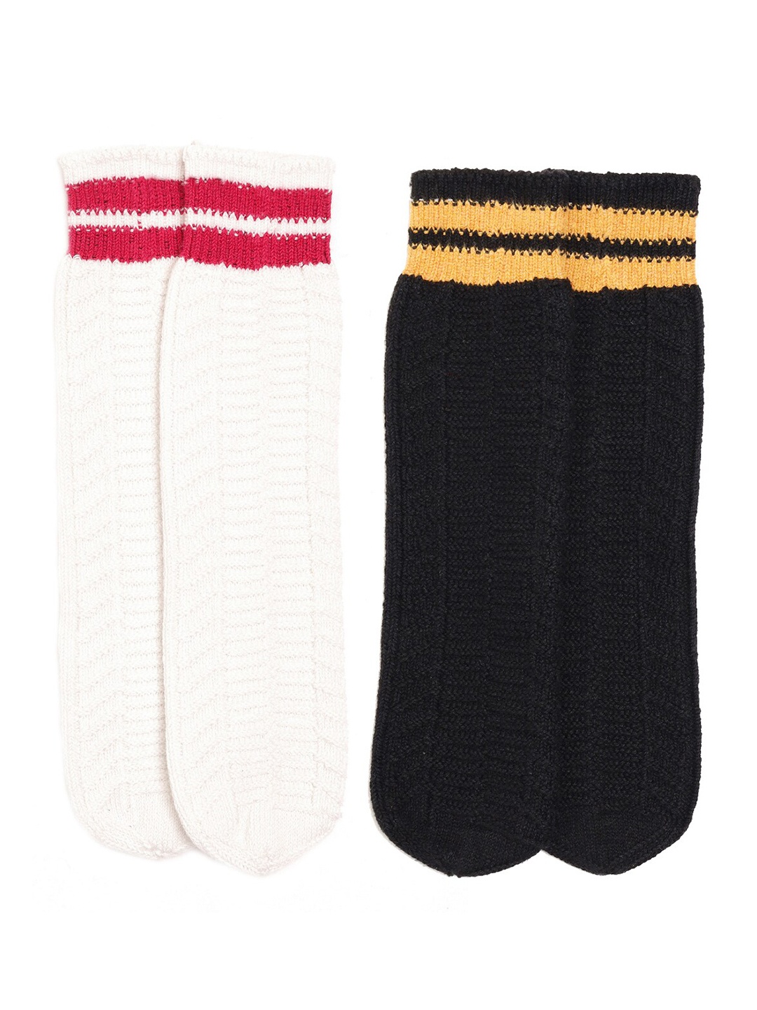 

Bharatasya Girls Pack Of 2 Above Ankle Cotton Socks, Black