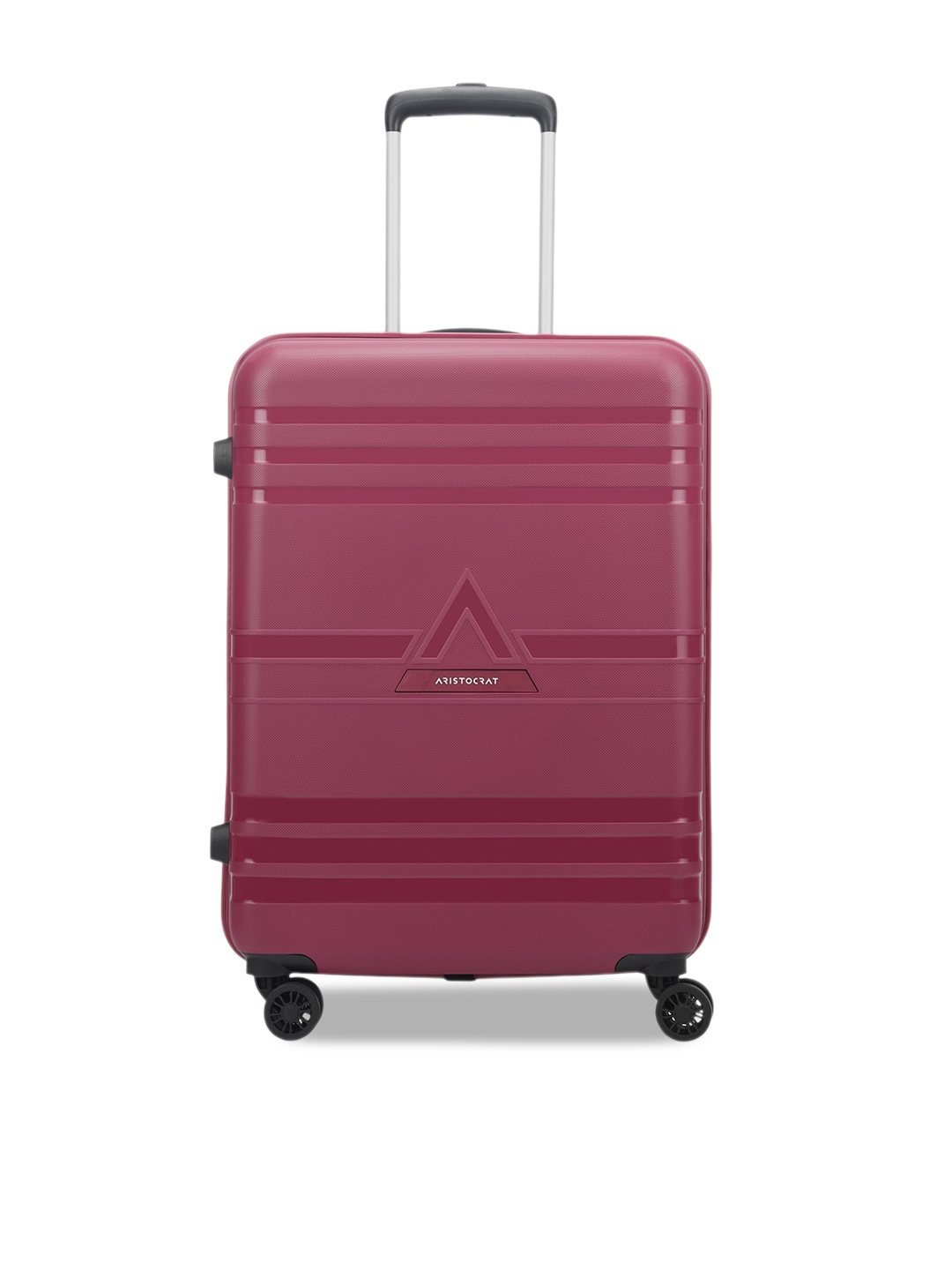 

Aristocrat Textured Hard-sided Medium Trolley Suitcase, Maroon