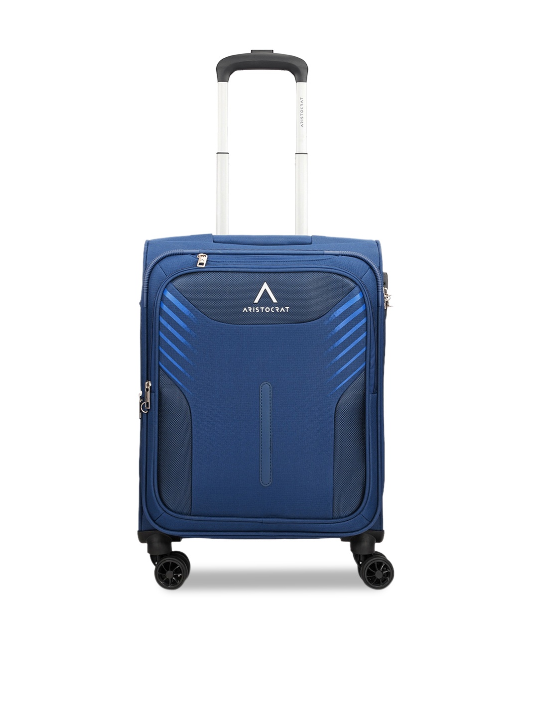 

Aristocrat Textured Soft-Sided Trolley Suitcases, Blue