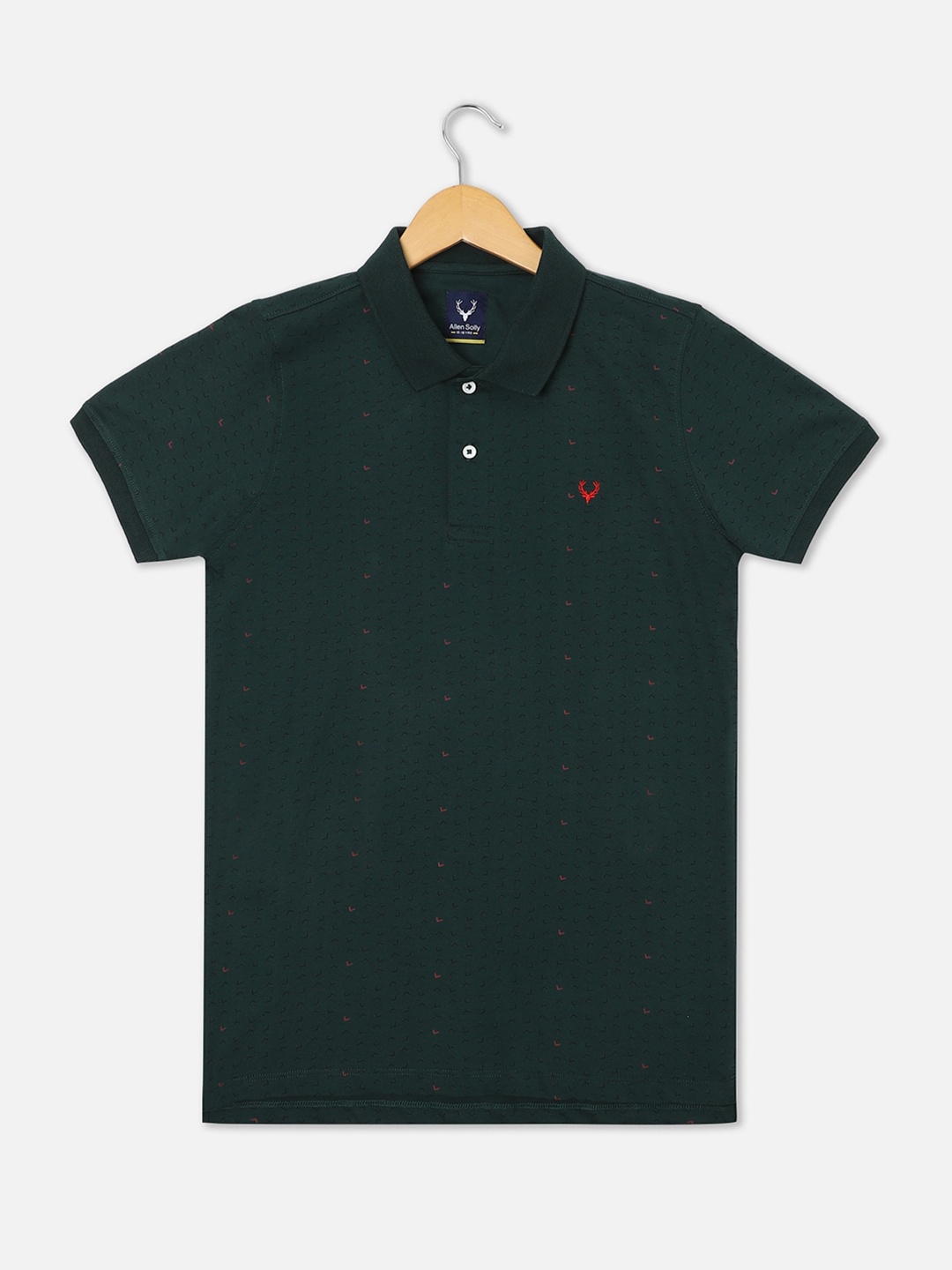 

Allen Solly Junior Boys Polo Collar Pure Cotton T-shirt, Green