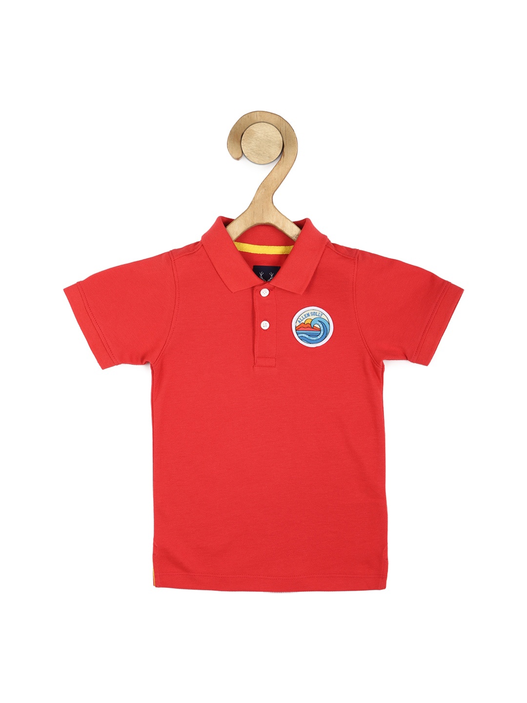 

Allen Solly Junior Boys Polo Collar Pure Cotton T-shirt, Red