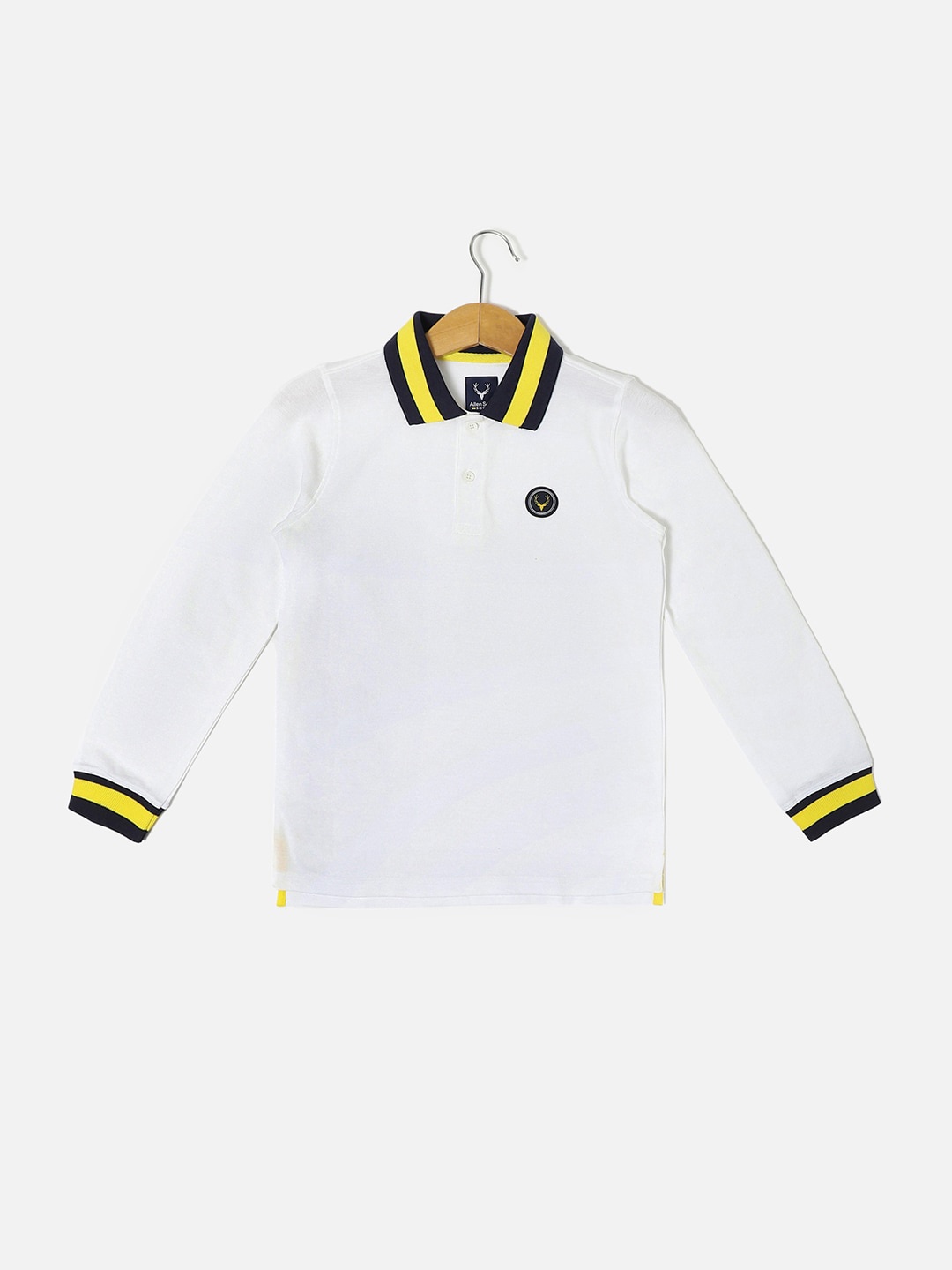 

Allen Solly Junior Boys Polo Collar Pure Cotton T-shirt, White