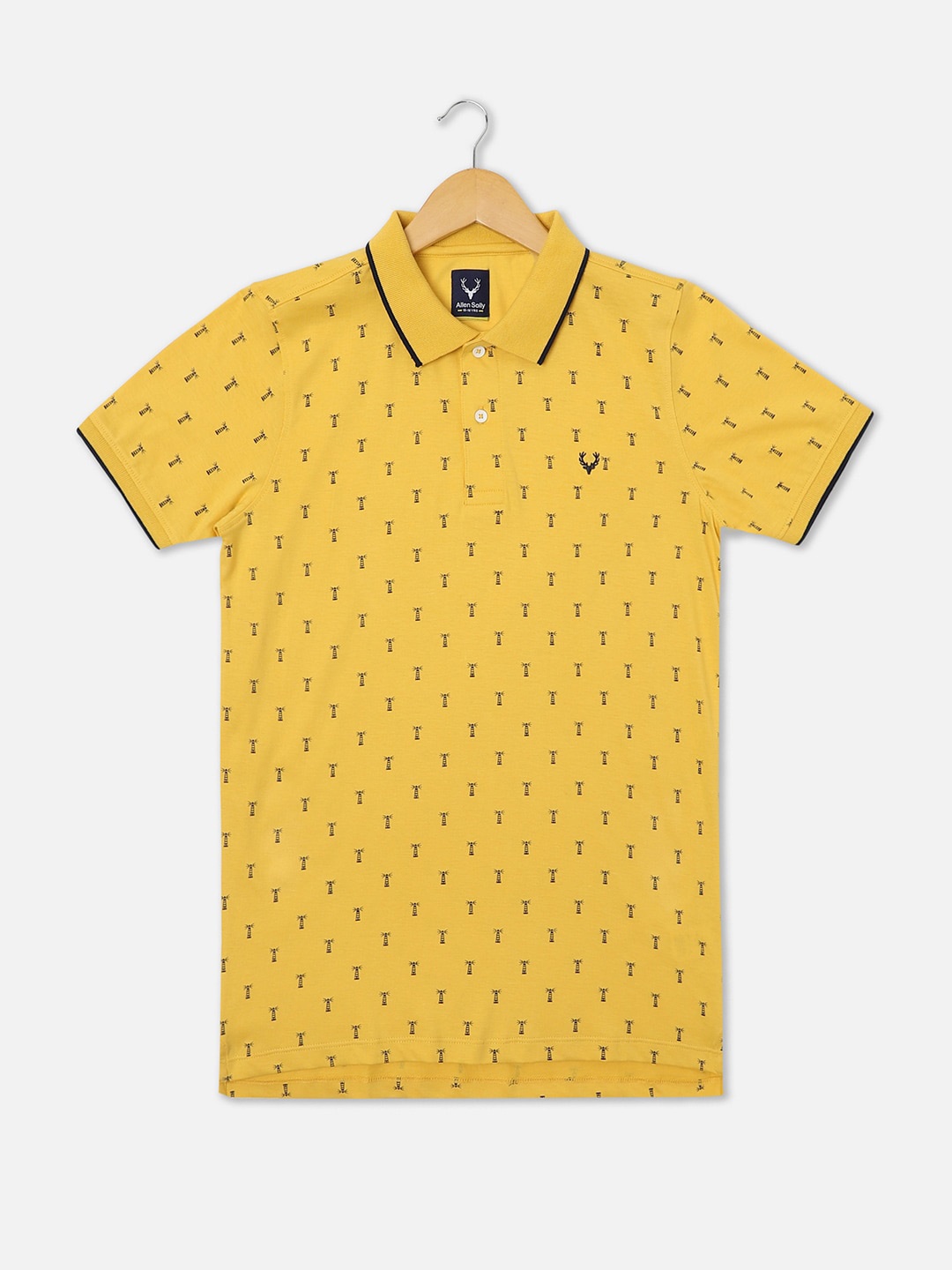 

Allen Solly Junior Boys Conversational Printed Pure Cotton T-shirt, Yellow