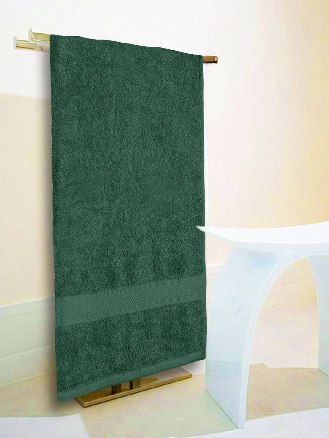 

NICKSUN 4 Pieces Extra-Soft 500 GSM Hand Towel Set, Olive