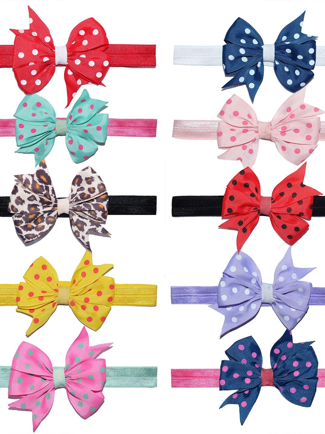 

Krelin Girls Set Of 10 Hairbands, Yellow