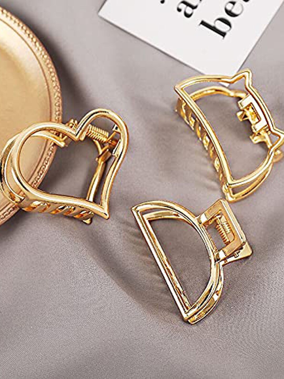 

Krelin Women Gold-Toned Set of 6 Claw Clip