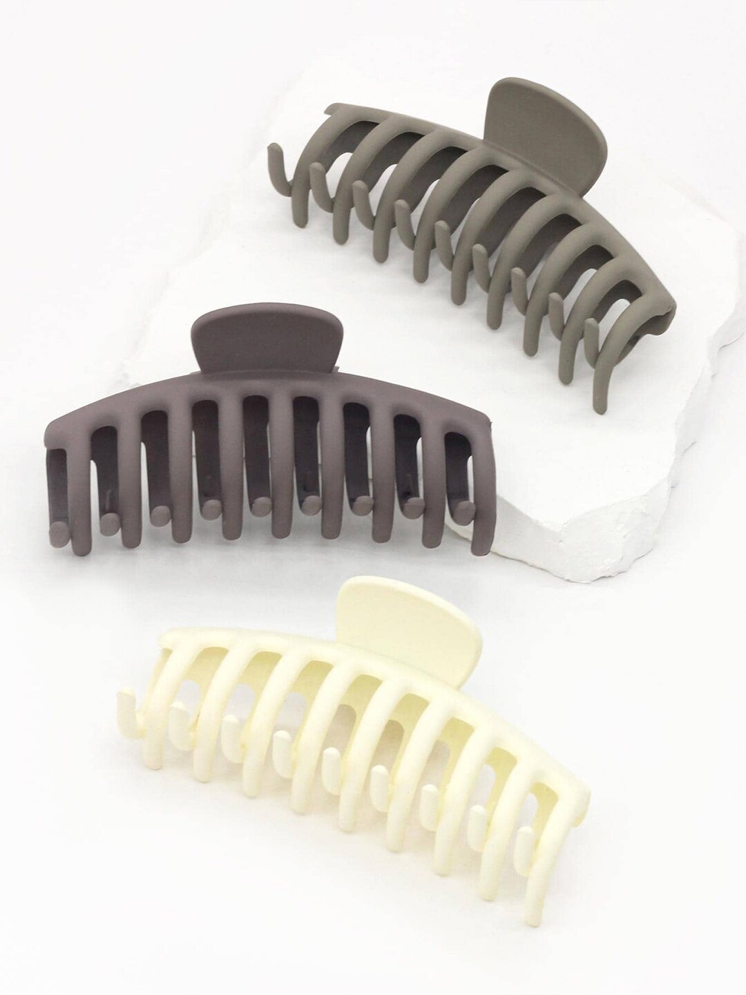 

Krelin Set of 3 Claw Clip, White