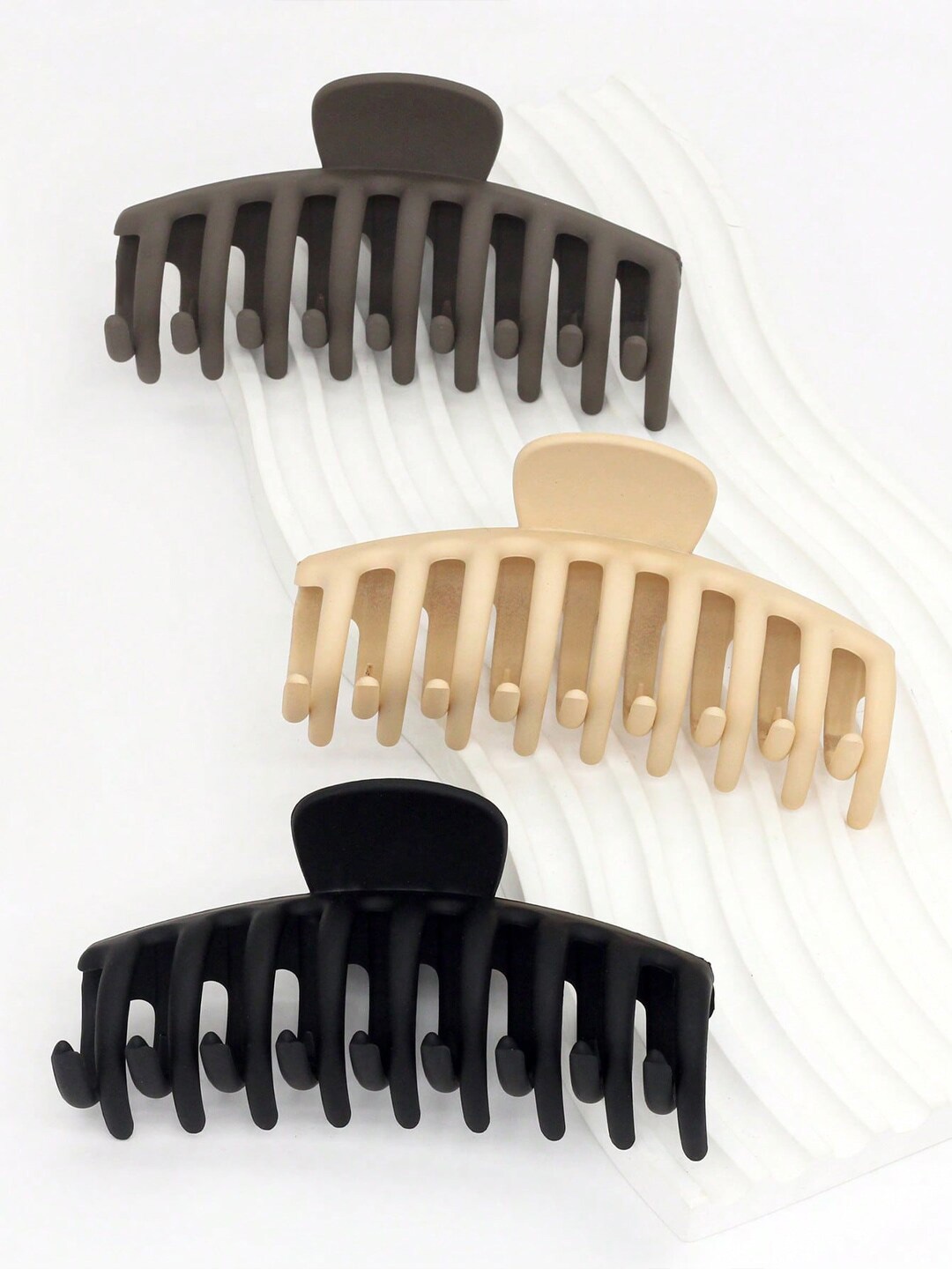 

Krelin Women Set Of 3 Claw Clips, Black