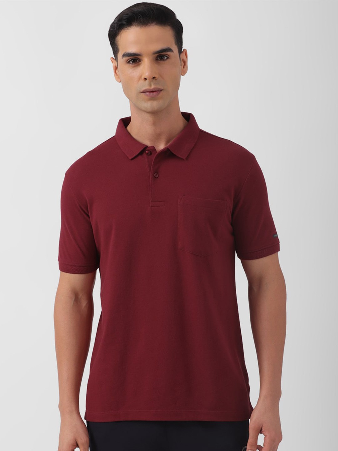 

Van Heusen Flex Polo Collar Short Sleeves T-shirt, Maroon