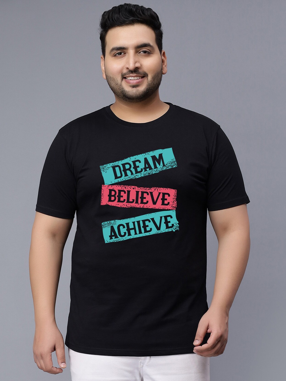 

Toodle Plus Typography Printed Cotton T-shirt, Black