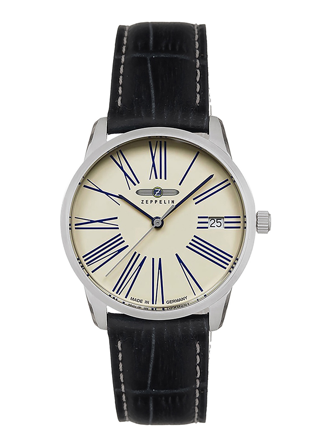 

ZEPPELIN Women Printed Dial & Black Leather Straps Analogue Watch 83451, Beige