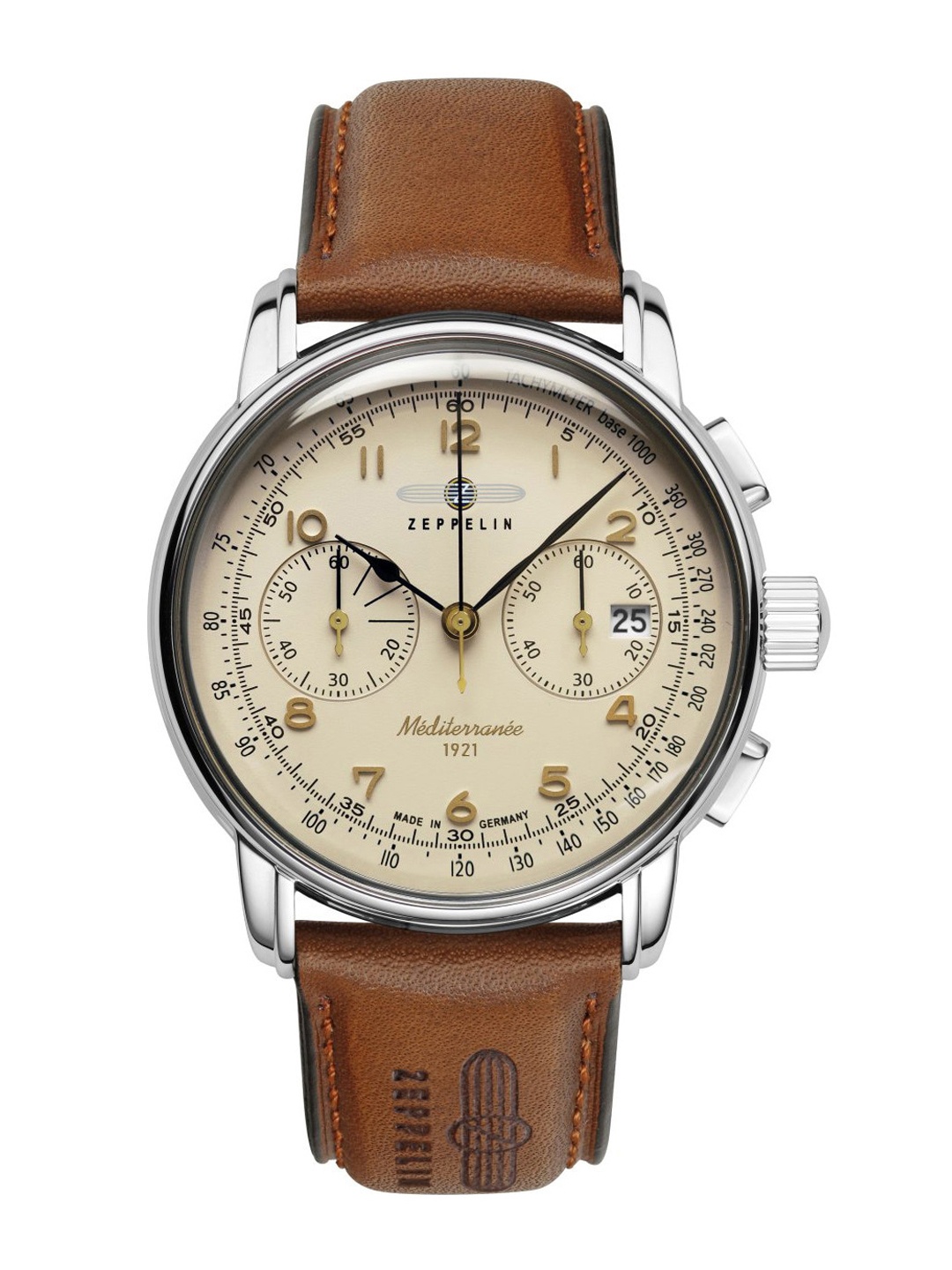 

ZEPPELIN Men Leather Straps Analogue Watch 96705, Beige
