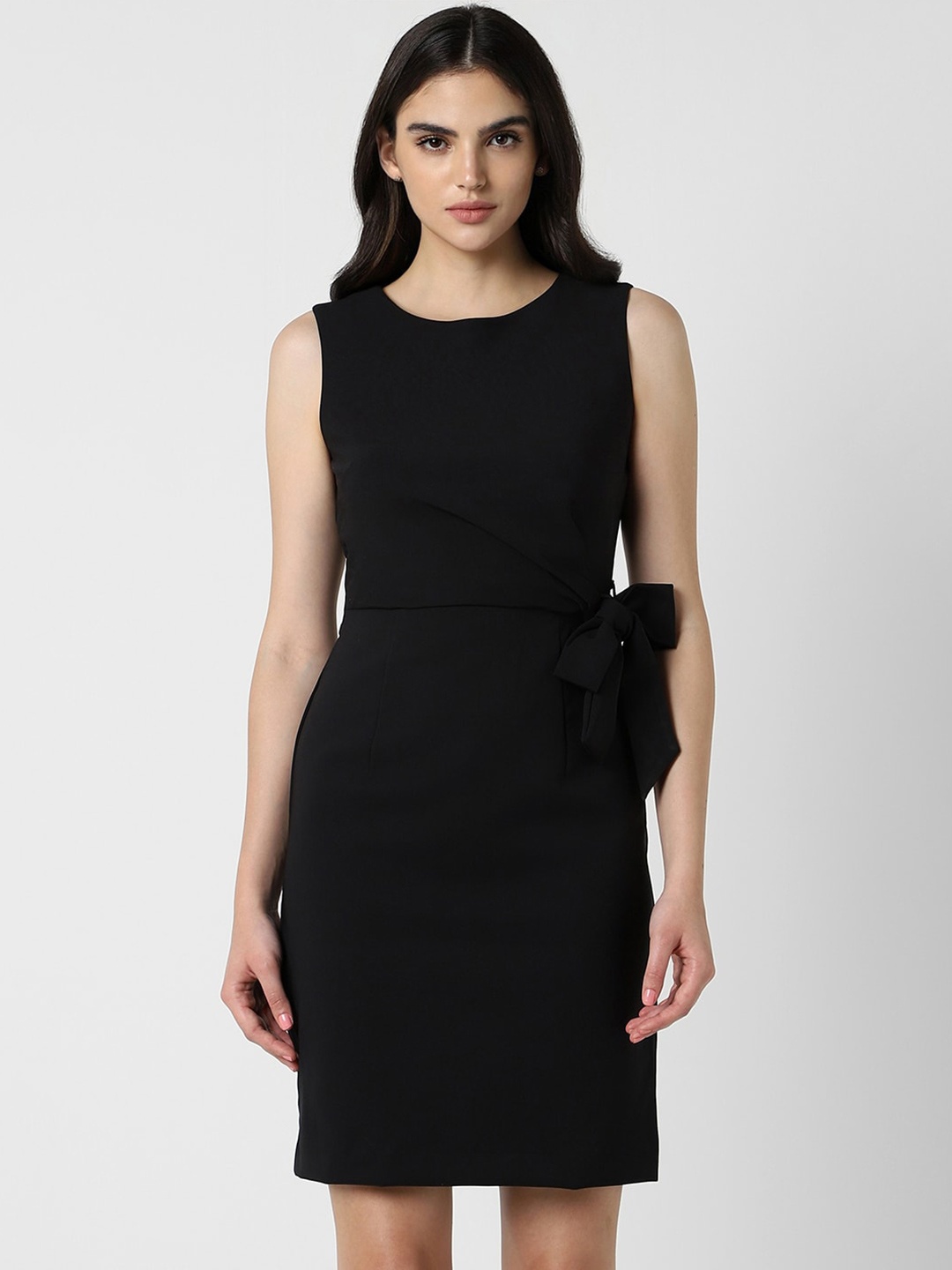 

Van Heusen Woman Tie-Up Formal Sheath Dress, Black