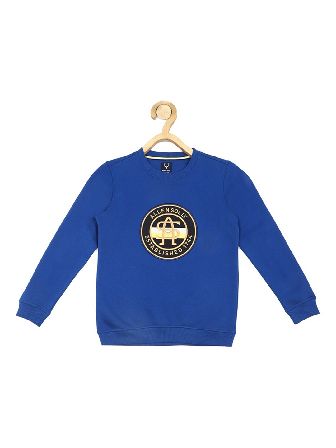 

Allen Solly Junior Boys Graphic Printed Pure Cotton Pullover Sweatshirt, Blue